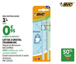 Auchan Direct BIC Cristal Figurine offre