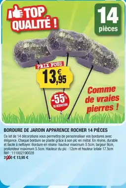 Outiror BORDURE DE JARDIN APPARENCE ROCHER offre