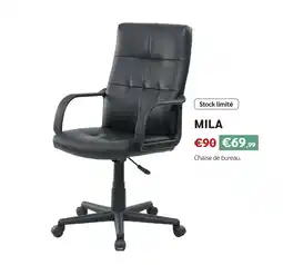 Meubles Crack Mila chaise de bureau offre