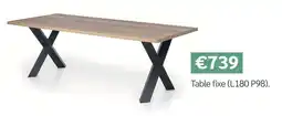 Meubles Crack Table fixe offre