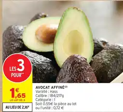 Intermarché Avocat affiné offre