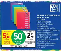 Intermarché Oxford trieur 8 positions a4 school life offre