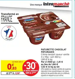 Intermarché Pâturages paturette chocolat offre