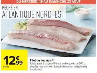 Filet de lieu noir