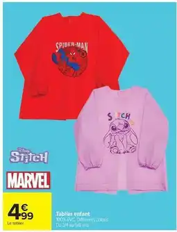 Carrefour Drive Disney - tablier enfant offre