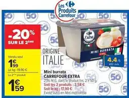 Carrefour Drive Carrefour - extra mini burrata offre