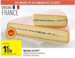 Carrefour Drive Morbier a.o.p offre