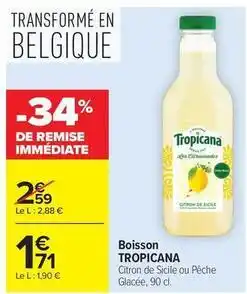 Carrefour Drive Tropicana - boisson offre