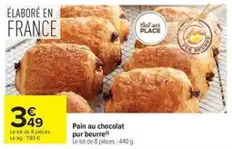 Carrefour Drive Pain au chocolat pur beurre offre
