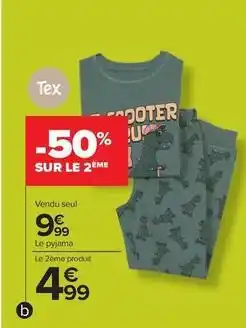 Carrefour Drive Tex - pyjama femme offre