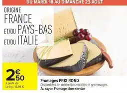 Carrefour Drive Fromages offre