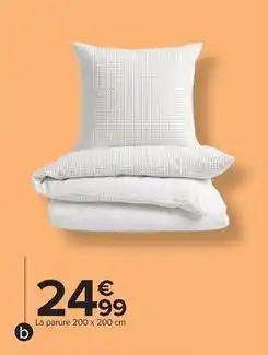 Carrefour Drive La parure 200 x 200 cm offre