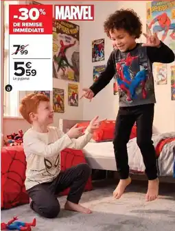 Carrefour Drive Marvel - le pyjama offre