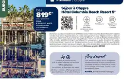 Carrefour Drive Columbia - séjour à chypre hôtel beach resort 5 offre