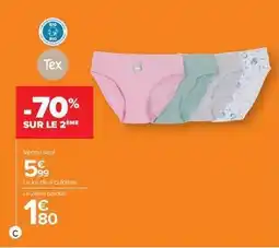 Carrefour Drive Tex - le lot de 4 culottes offre