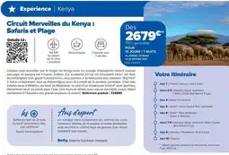 Carrefour Drive Côté mer - circuit nerveilles du kenya : safaris et plage offre