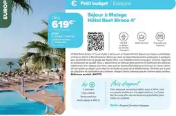 Carrefour Drive Costa - sejour à malaga hôtel best sircco 4 offre