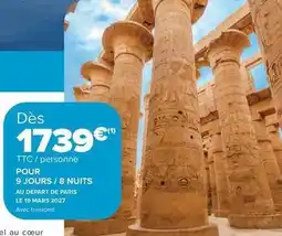 Carrefour Drive Mars - tic/persone 9 jours/8 nuits offre