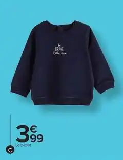 Carrefour Drive Sweat garçon offre
