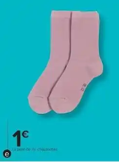 Carrefour Drive La paire de mi chaussettes offre