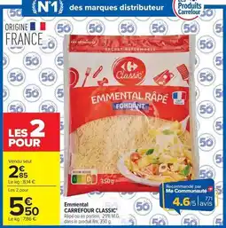 Carrefour Drive Carrefour - emmental classic offre