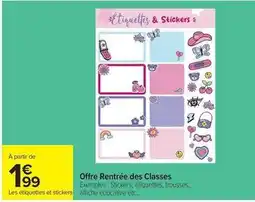 Carrefour Drive Offre rentree des classes offre