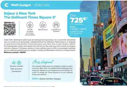 Carrefour Drive Sejour à new york the gallivant times square 3 offre