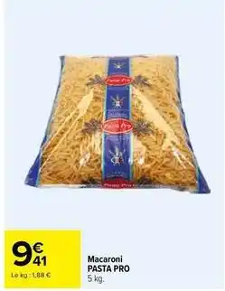 Carrefour Drive Macaroni offre