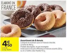 Carrefour Drive Donuts - assortiment de 8 offre