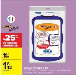 Carrefour Drive Bic - ardoise effaçable à sec offre
