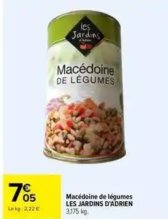 Carrefour Drive Macédoine de légumes offre