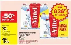 Carrefour Drive Vittel - eau minerale naturelle offre