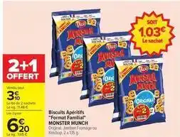 Carrefour Drive Monster munch - biscuits apéritifs format familial offre