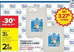 Carrefour Drive Carrefour - vinaigre blanc offre