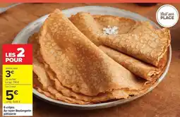 Carrefour Drive 6 crêpes au arron boulangerie offre