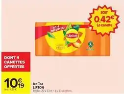 Carrefour Drive Lipton - ice tea offre