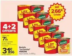 Panzani - raviolis lot familial