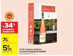 Carrefour Drive La cave d'augustin florent - a.o.p. costières de nîmes offre