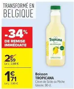 Carrefour Drive Tropicana - boisson offre