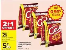 Carrefour Drive Vico - curly cacahuete format familial offre