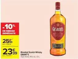 Carrefour Drive Grant's - blended scotch whisky offre