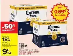Carrefour Drive Corona - bière offre