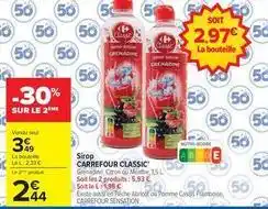 Carrefour Drive Carrefour - classic sirop offre