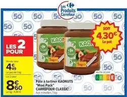 Carrefour Drive Carrefour - pâte à tartiner maxi pack classic offre