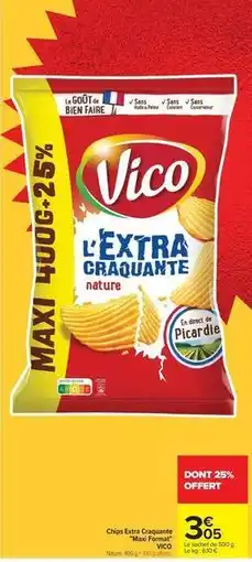 Carrefour Drive Vico - chocolat long graeaux offre