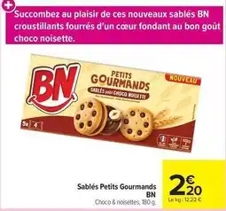 Carrefour Market Bn chocolat - sablés petits gourmands offre