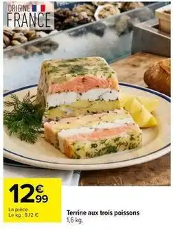 Carrefour Drive Terrine aux trois poissons offre