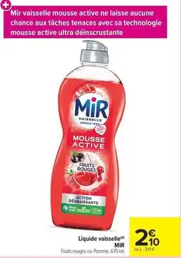 Carrefour Market Mir - liquide vaisselle offre