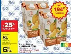 Carrefour Drive Carrefour - pur jus d'orange extra offre