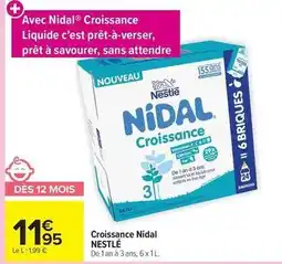 Carrefour Market Nestlé - croissance nidal offre